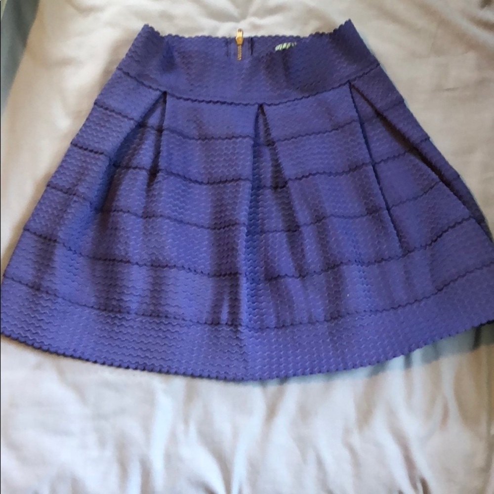 Dina Be Blue Elastic Waist Skirt - L